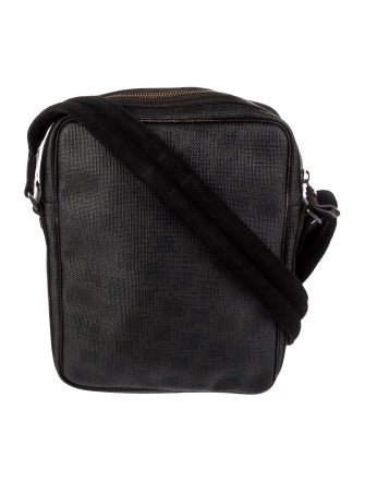 Dunhill Pattern Printed Leather Crossbody Bag