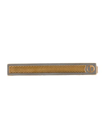 Dunhill Tie Pins and Clips Two-Tone Textured Clip