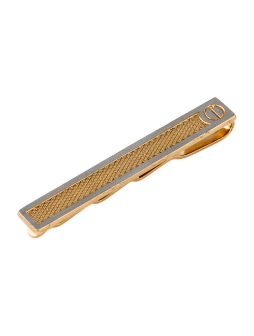 Dunhill Two-Tone Textured Tie Clip