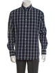 Dunhill Plaid Print Long Sleeve Shirt