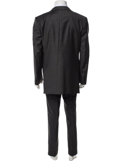 Dunhill Wool Plaid Print Blazer