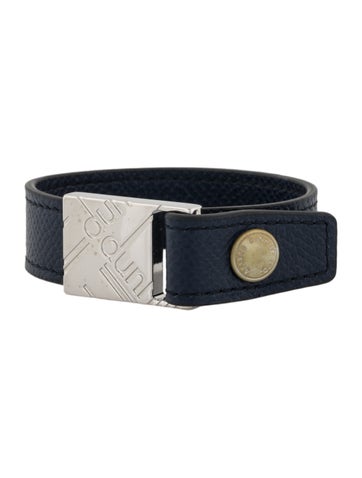 Dunhill Wrap Leather Logo Bracelet