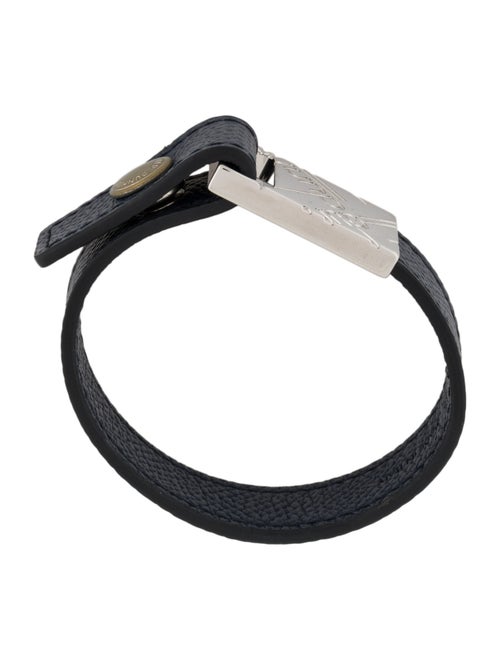 Dunhill Leather Logo Wrap Bracelet