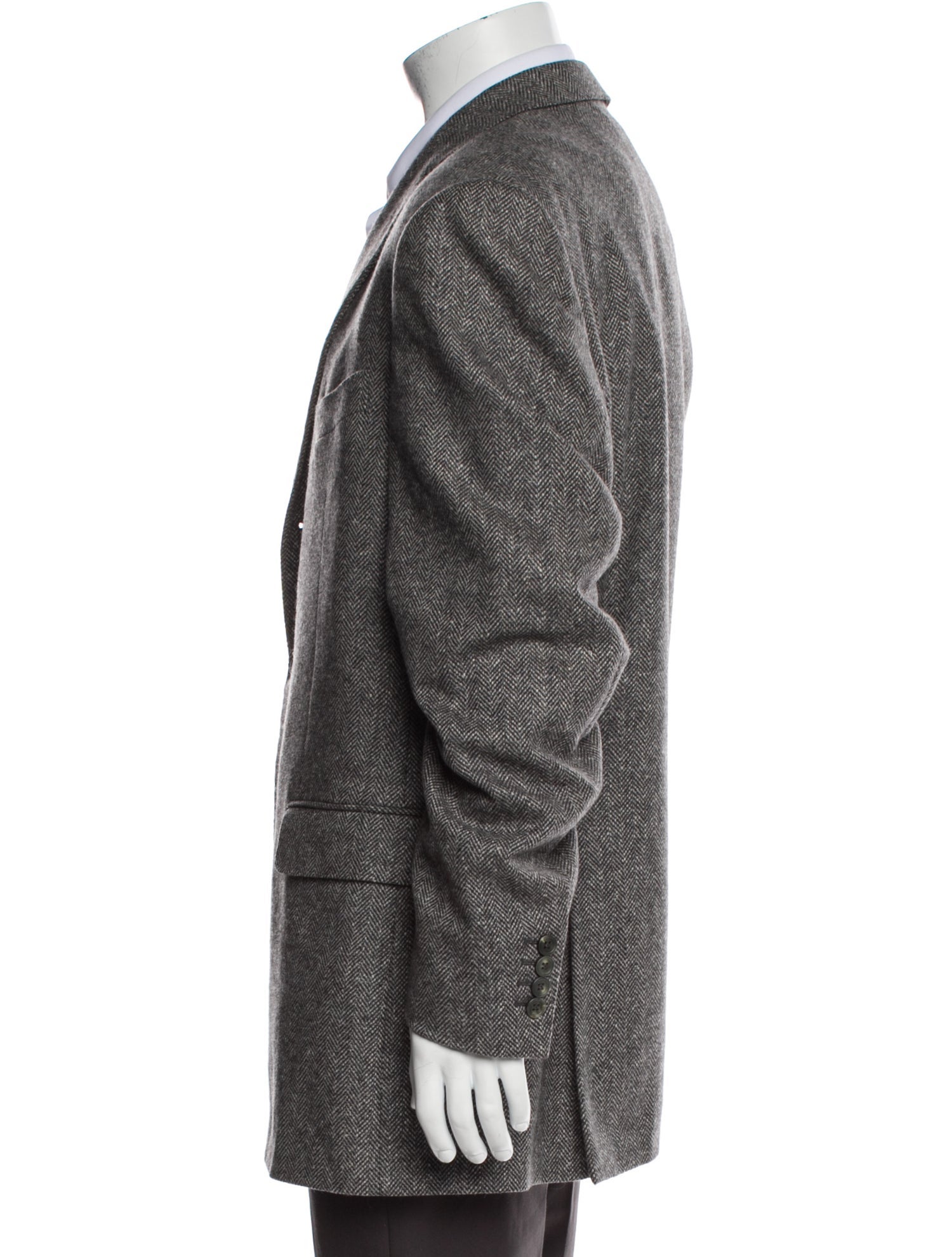 Dunhill Cashmere Tweed Pattern Overcoat