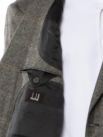 Dunhill Wool Plaid Print Blazer