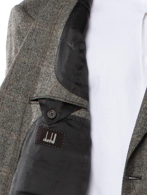Dunhill Wool Plaid Print Blazer