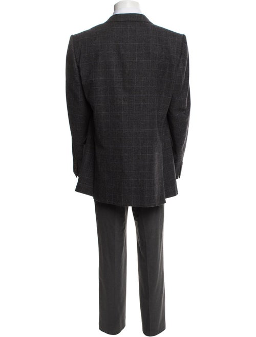Dunhill Wool Plaid Print Blazer