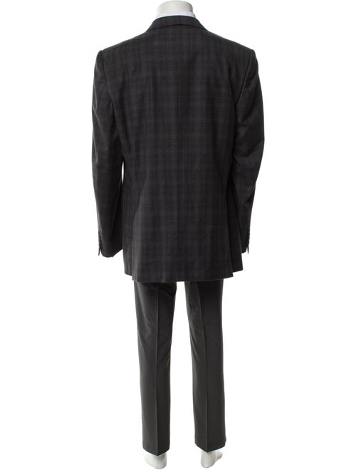 Dunhill Wool Plaid Print Blazer