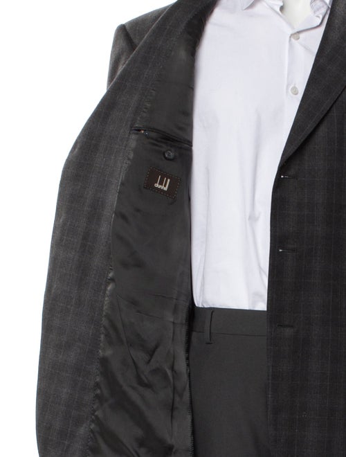 Dunhill Wool Plaid Print Blazer
