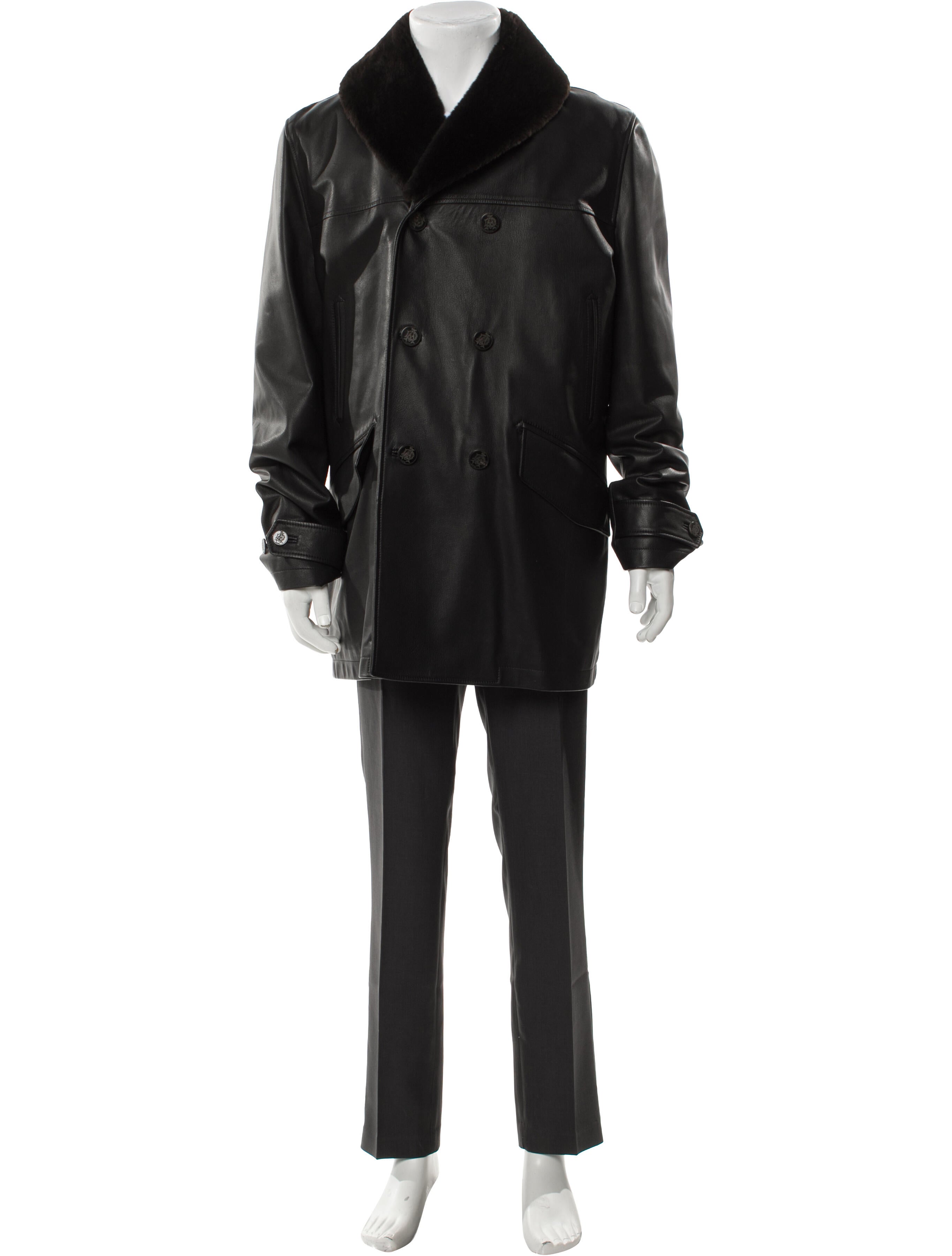 Dunhill Shearling Peacoat
