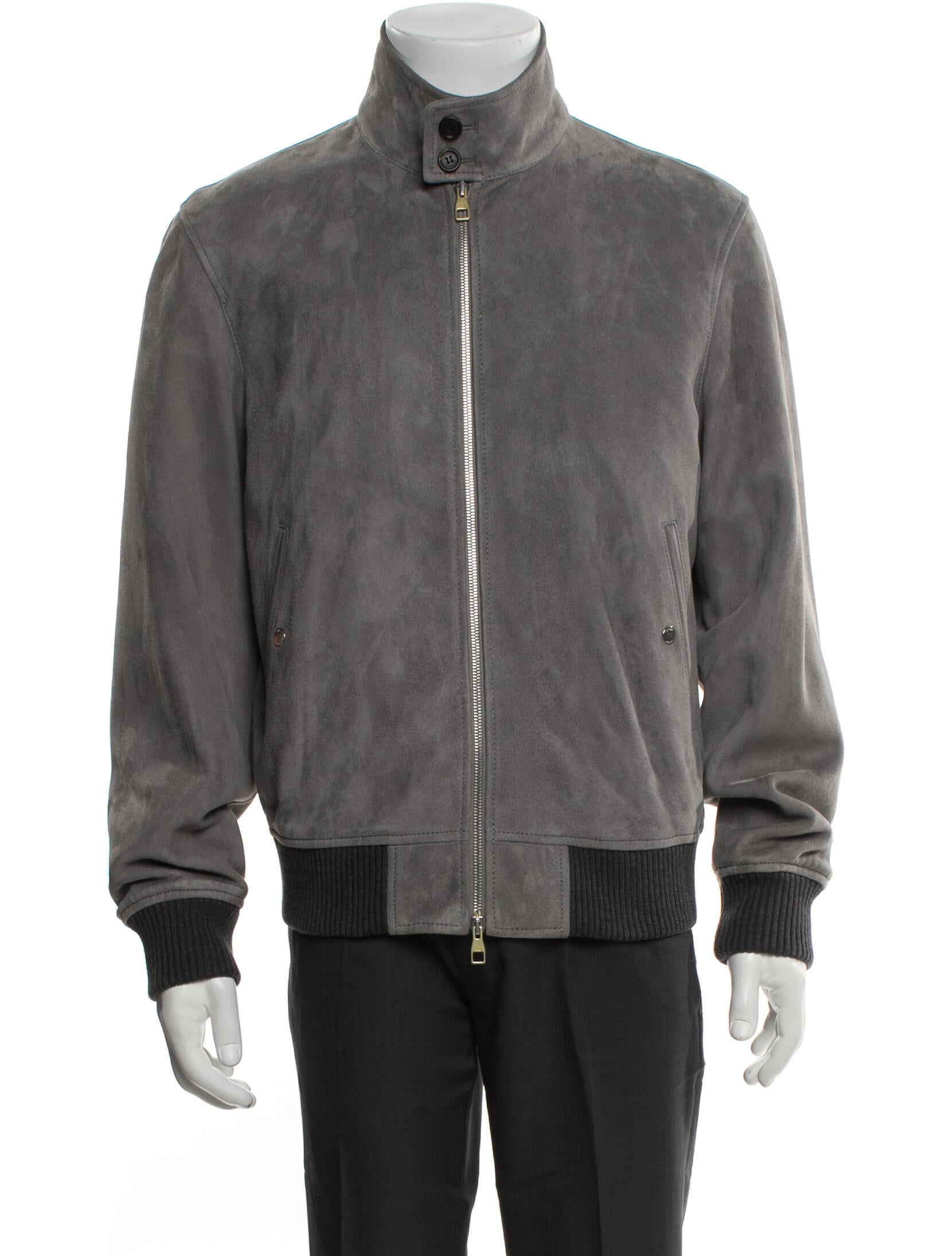 Dunhill Suede Bomber Jacket