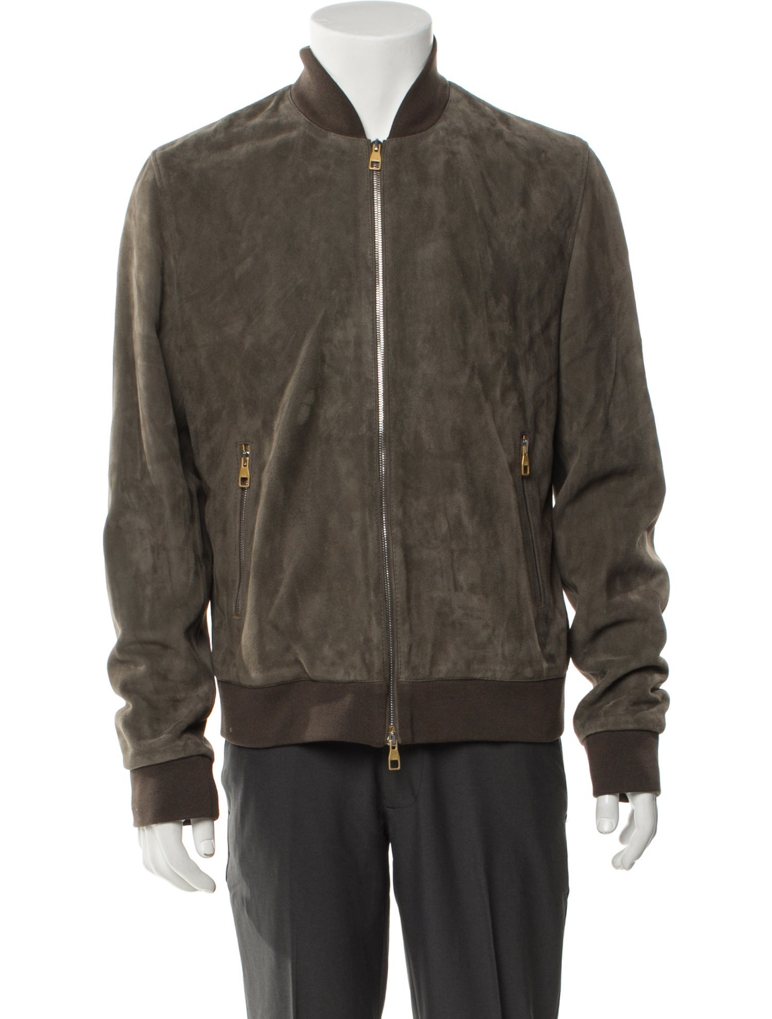 Dunhill Suede Bomber Jacket