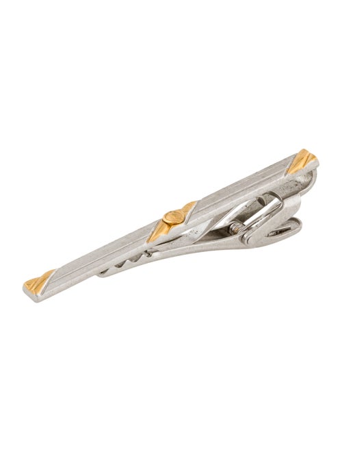 Dunhill Two-Tone Logo Tie Clip