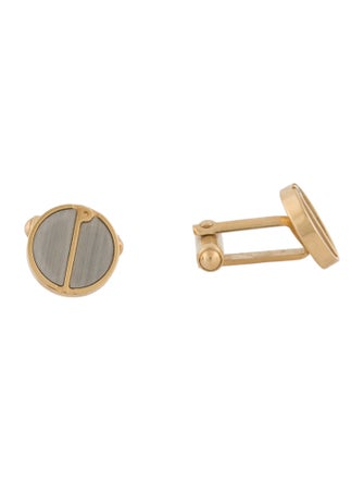 Dunhill Two Tone Logo Cufflinks