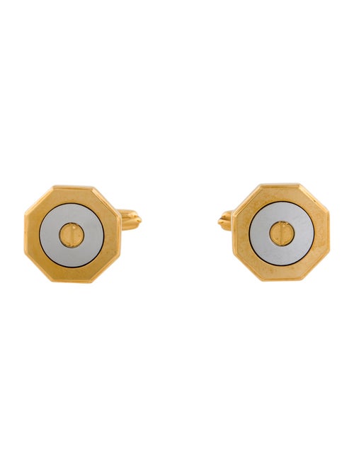 Dunhill Two-Tone Logo Cufflinks