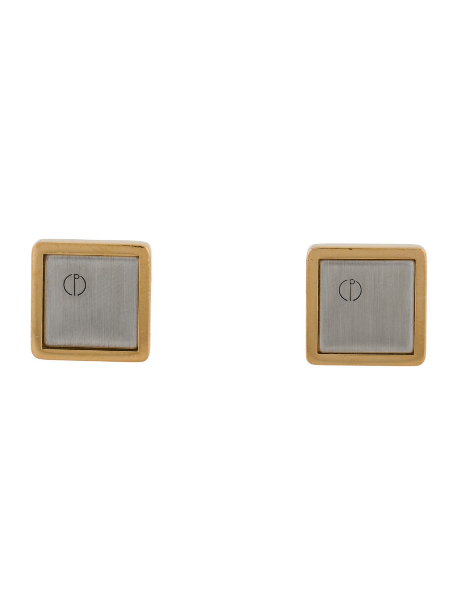 Dunhill Two-Tone Logo Cufflinks
