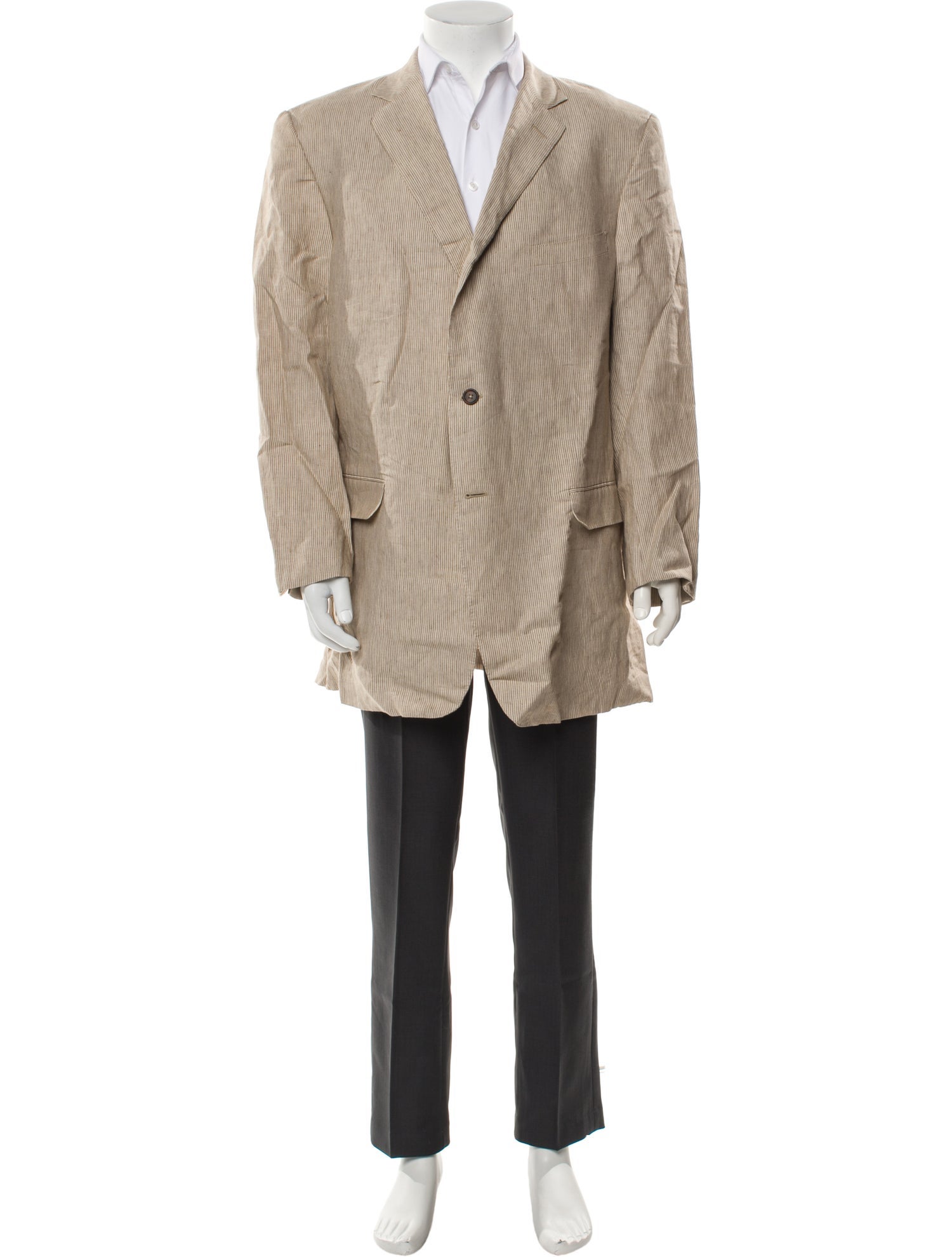 Dunhill Linen Embroidered Accent Blazer