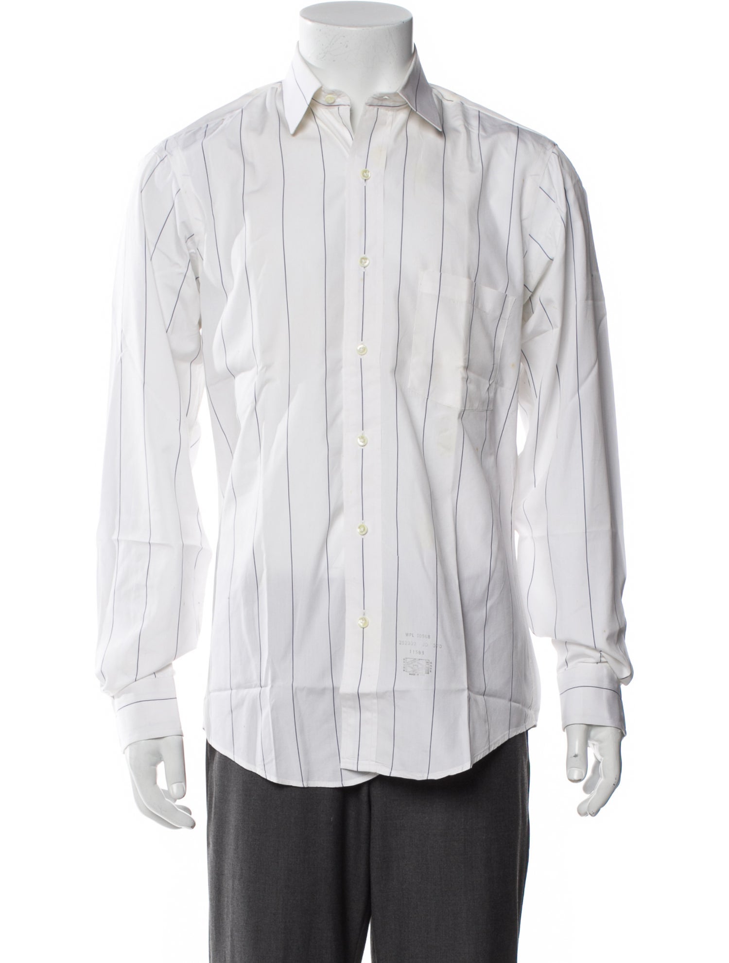 Dunhill Striped Long Sleeve Dress Shirt