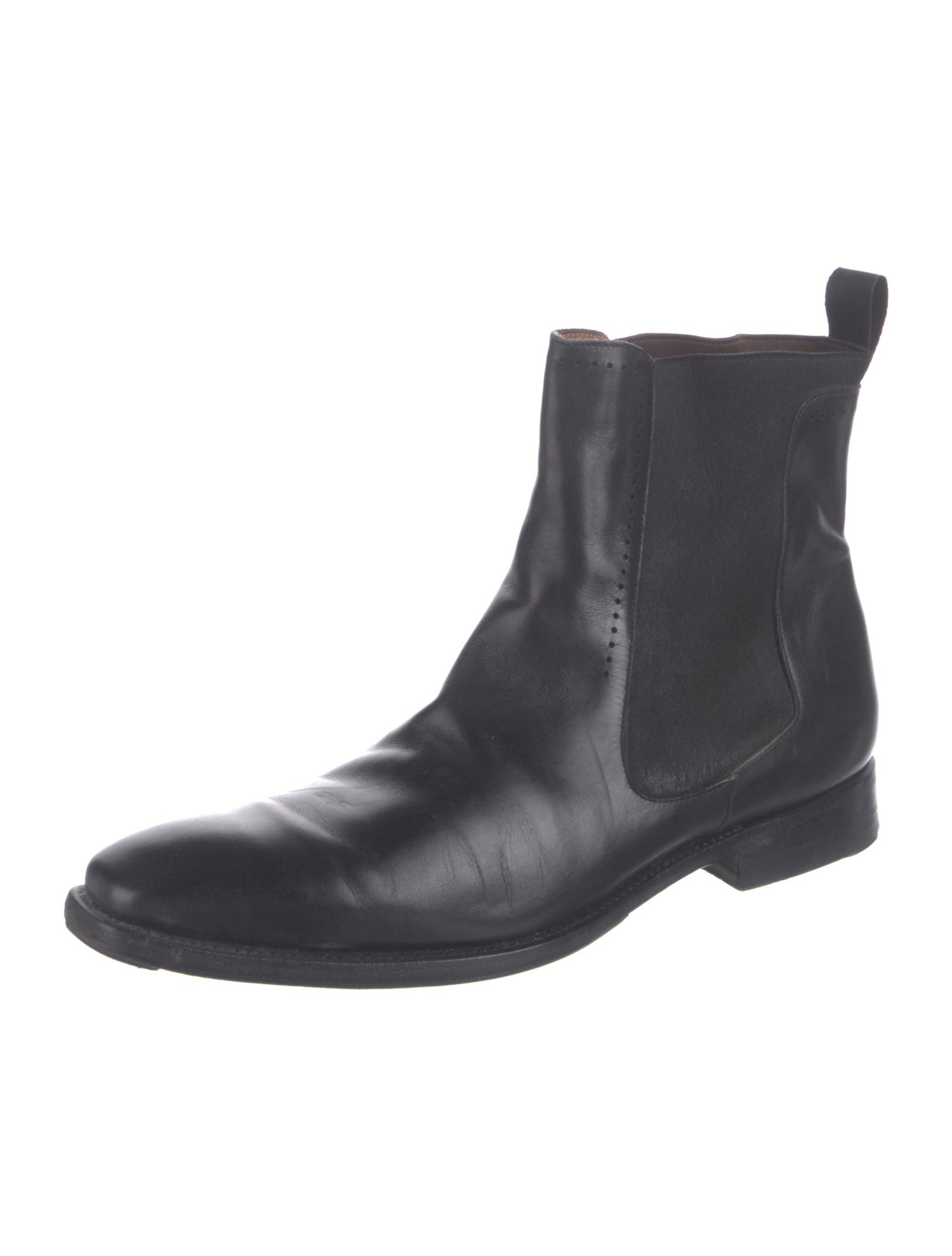 Dunhill Leather Chelsea Boots