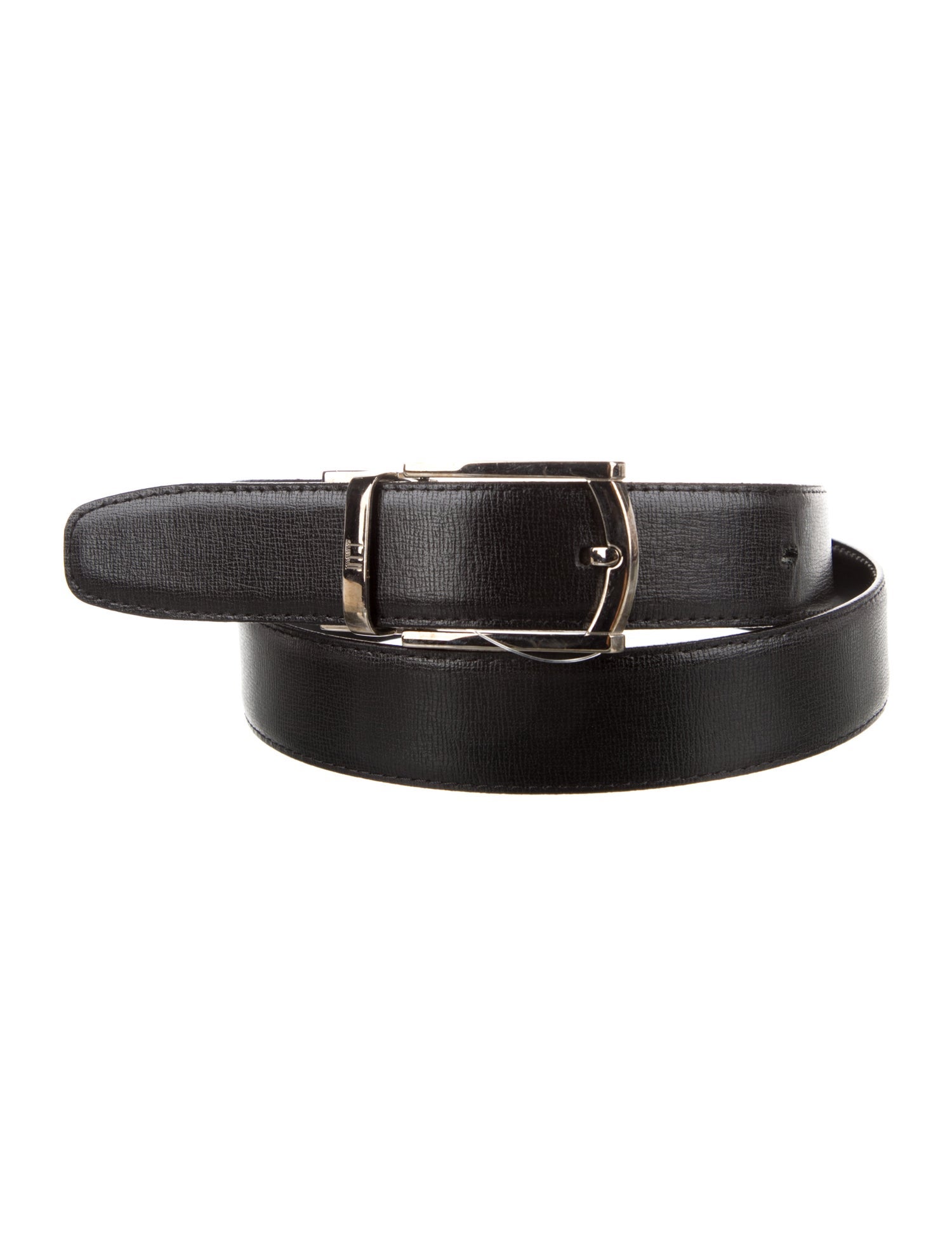 Dior Homme Vintage Leather D-Point Belt - Black Belts