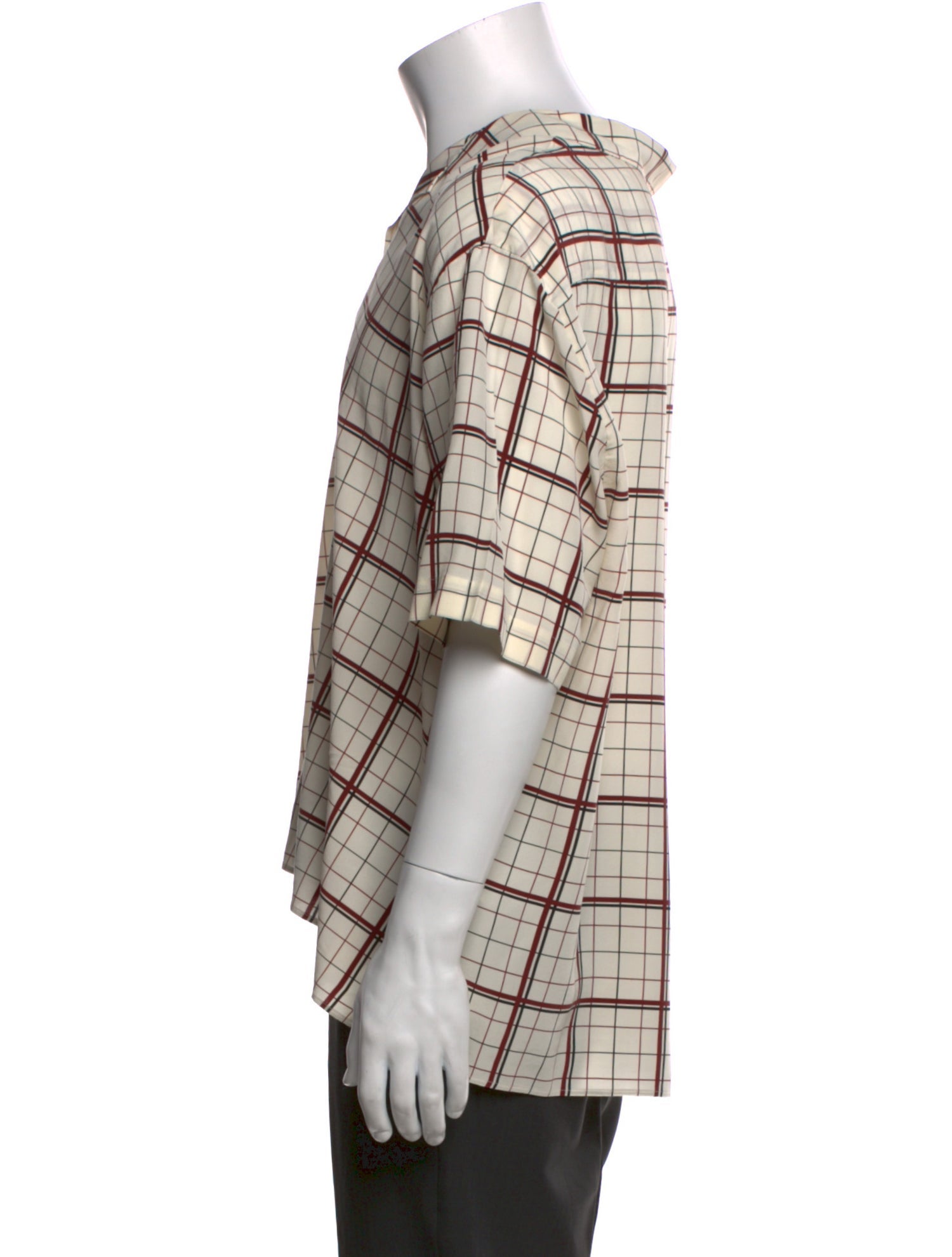 Dunhill Silk Plaid Print Shirt