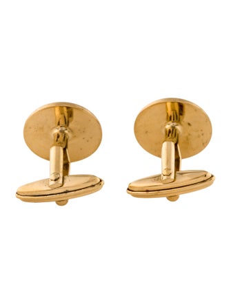 Dunhill Brushed Logo Cufflinks