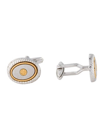 Dunhill Two - Tone Textured Cufflinks