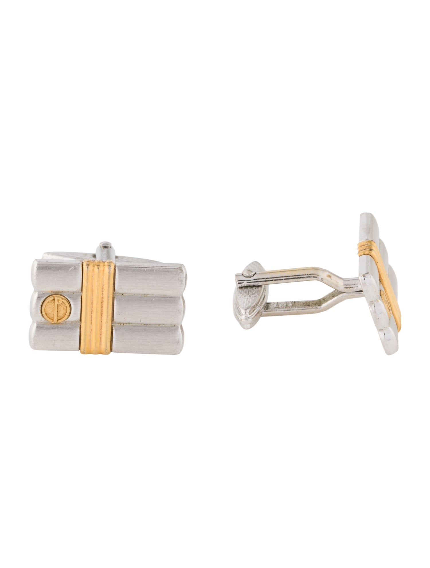 Dunhill Two -Tone Logo Cufflinks