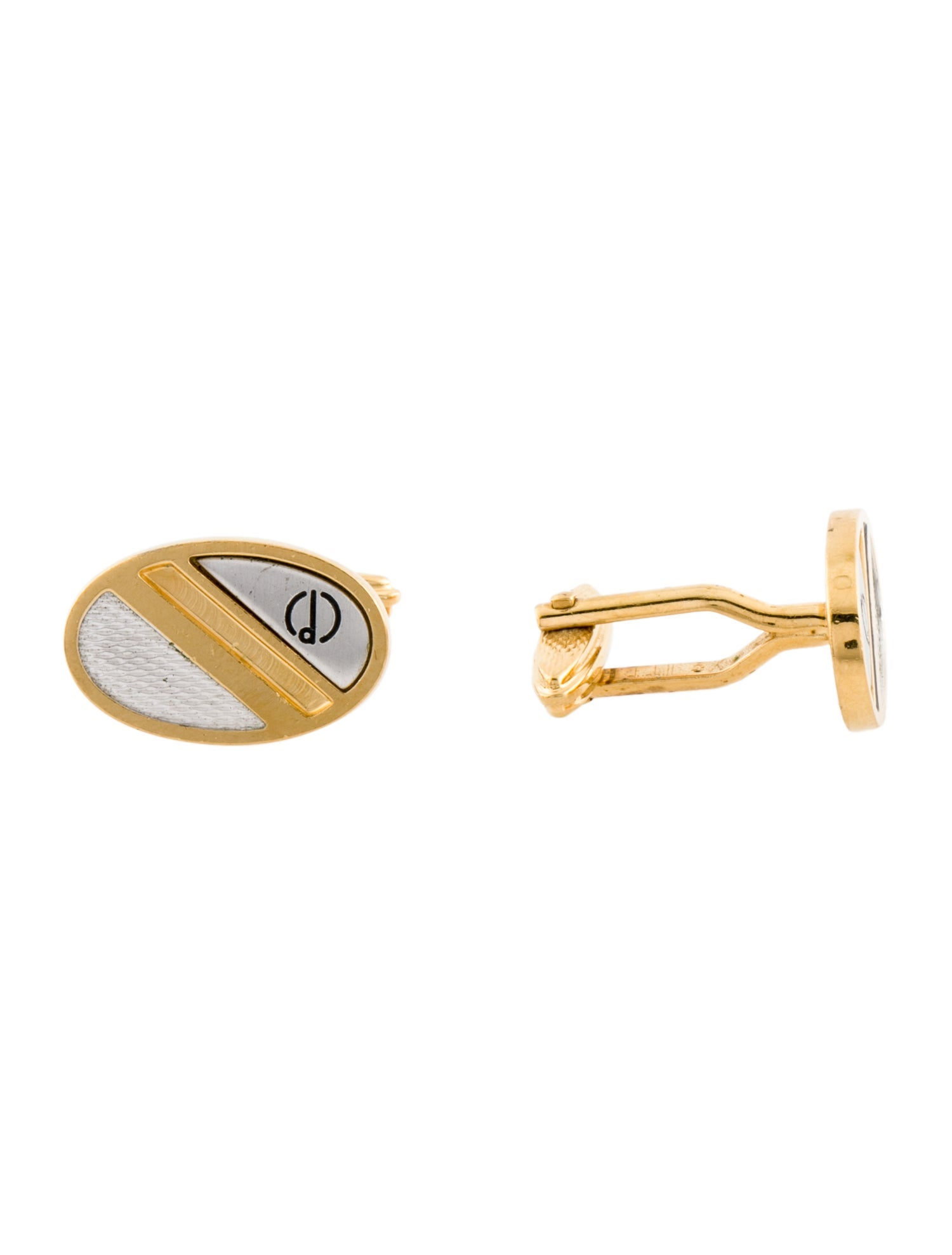Dunhill Two-Tone Enamel Cufflink