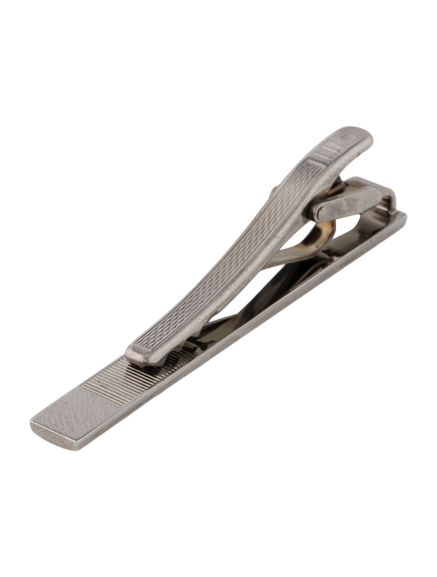 Dunhill Two - Tone Logo Tie Clip
