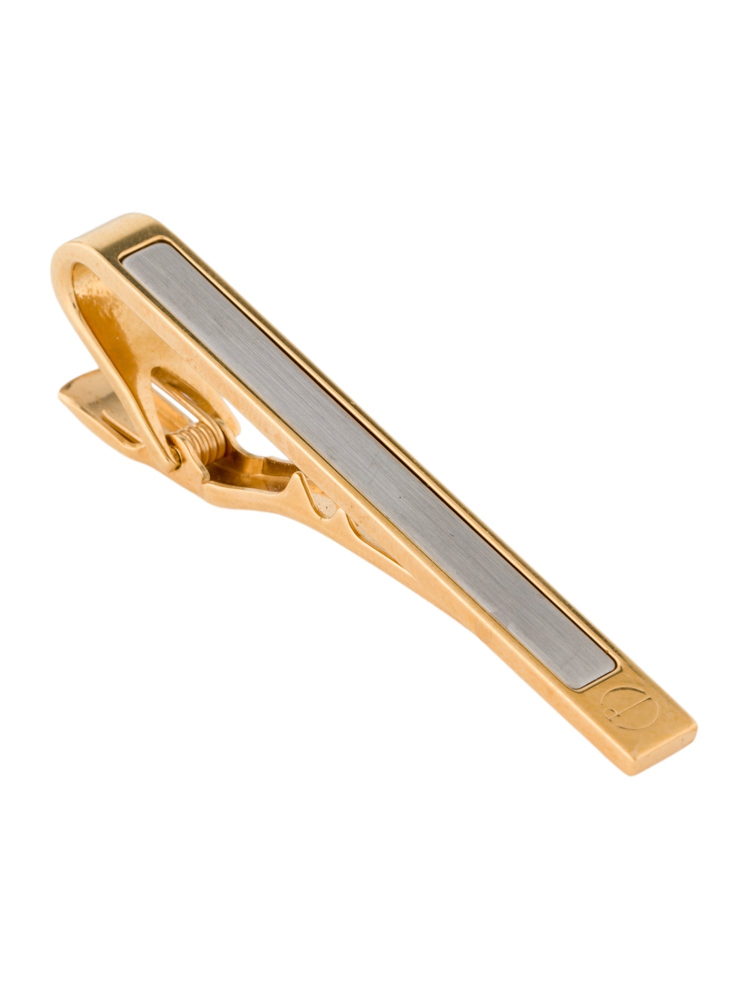 Dunhill Two-Tone Logo Tie Clip