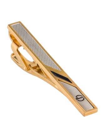 Dunhill Enamel Two-Tone Tie Clip