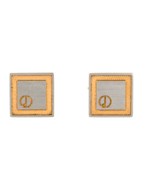 Dunhill Two-Tone Square Cufflinks