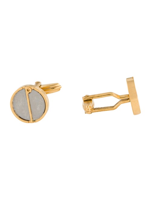 Dunhill Two-Tone Round Cufflinks