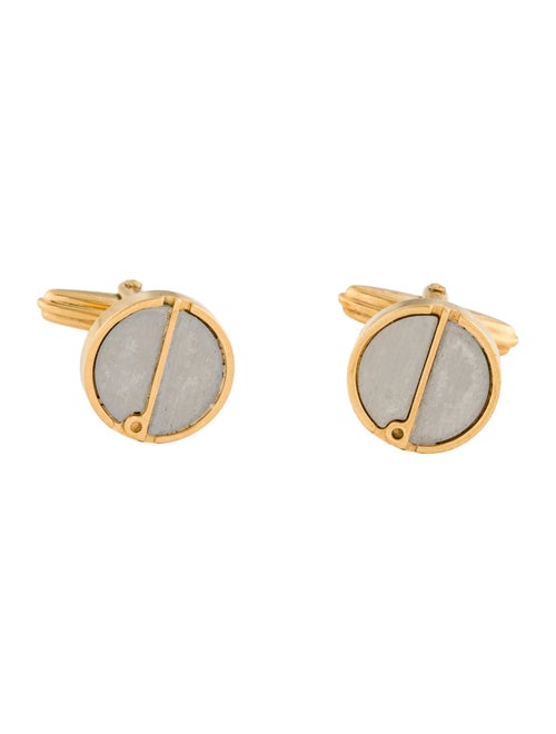 Dunhill Two-Tone Round Cufflinks