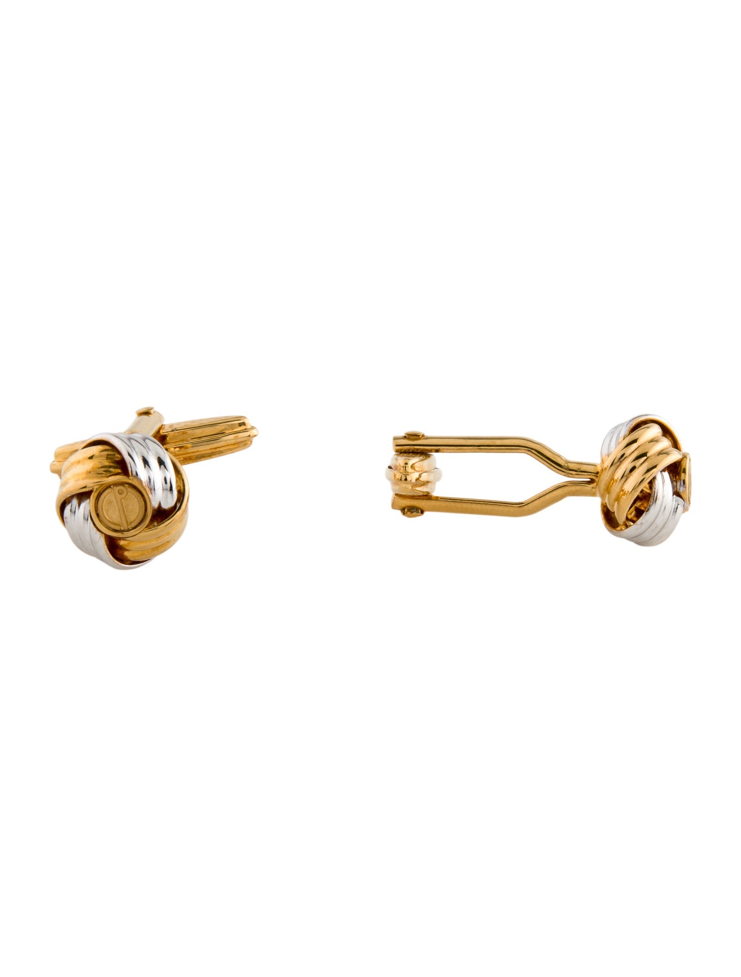 Dunhill Two tone Twisted Knot Cuff Links