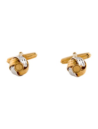 Dunhill Two tone Twisted Knot Cuff Links