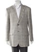 Dunhill Silk Plaid Print Blazer