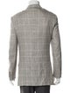 Dunhill Silk Plaid Print Blazer
