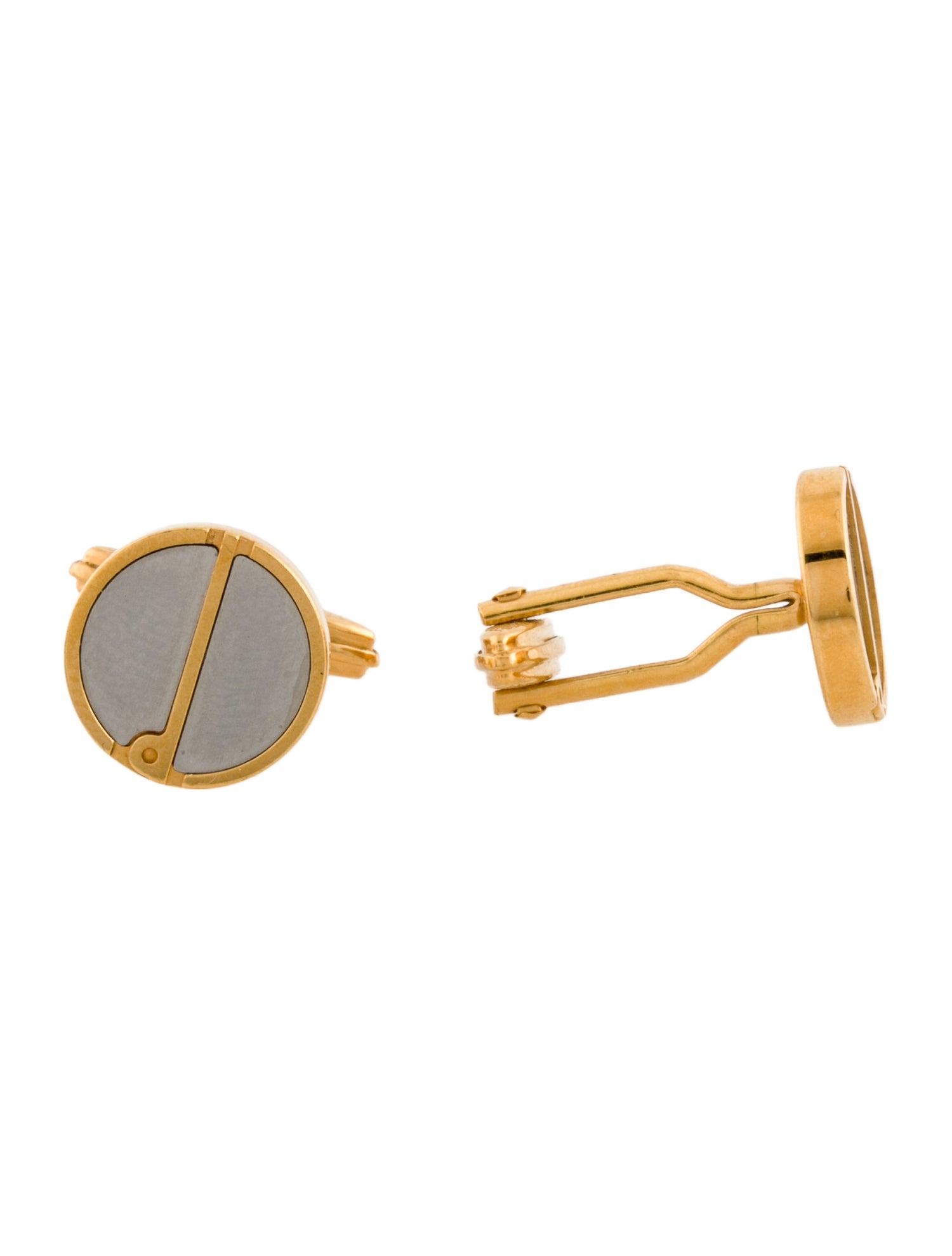 Dunhill Two-Tone Logo Cufflinks