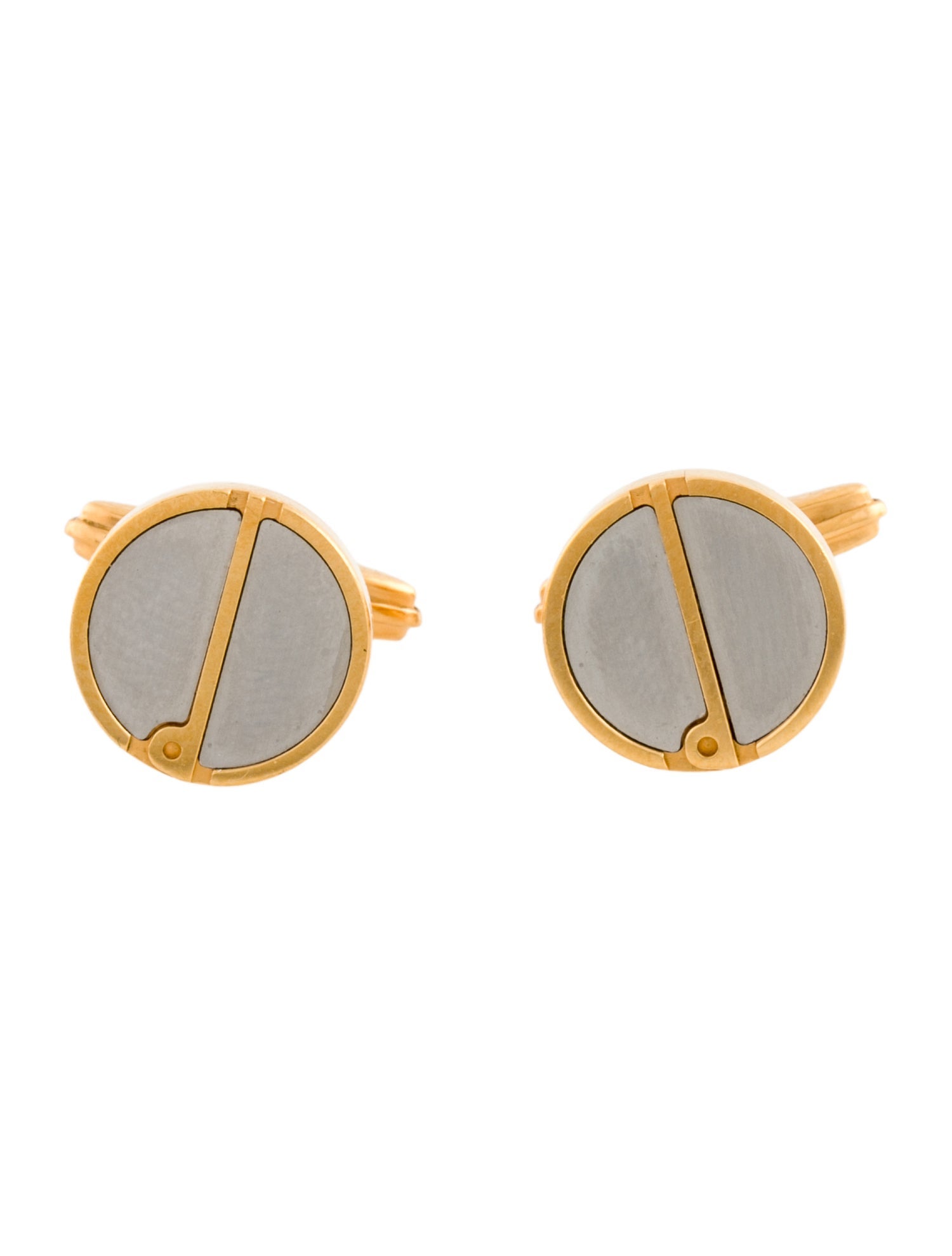 Dunhill Two-Tone Logo Cufflinks