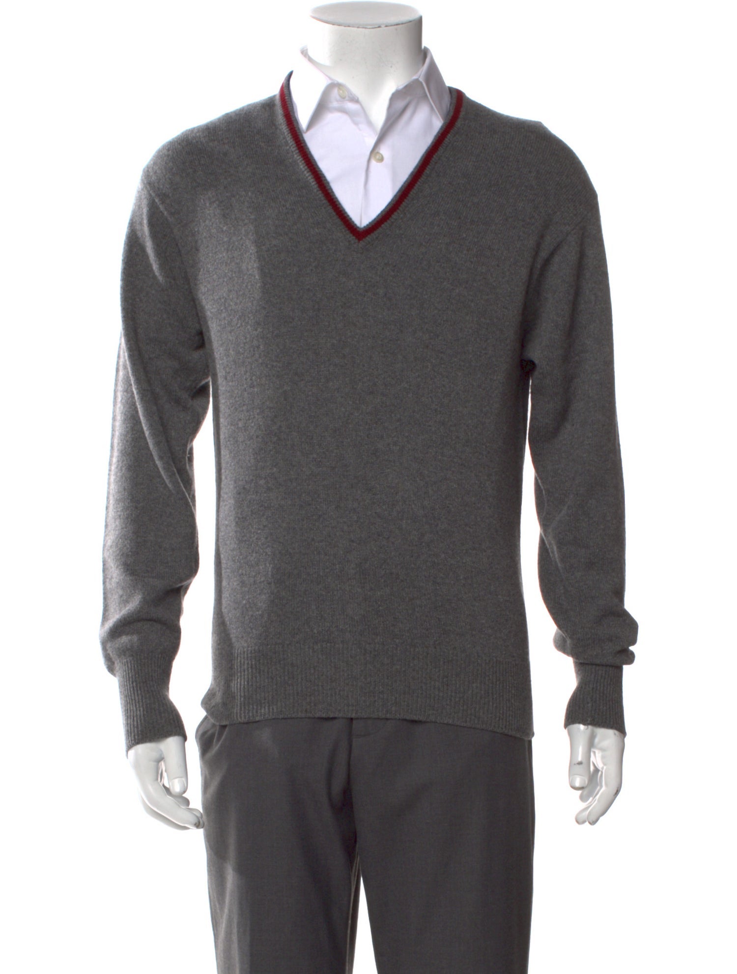 Dunhill V-Neck Long Sleeve Pullover
