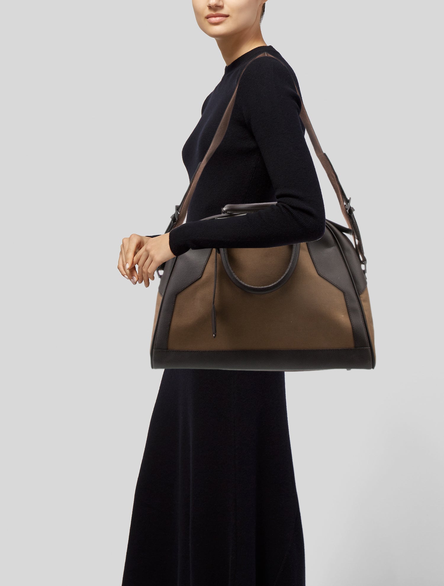 Dunhill Canvas Top Handle Bag