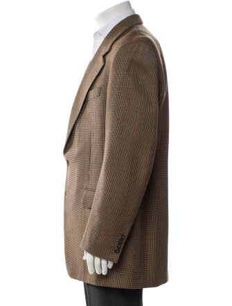 Dunhill Plaid Print Blazer