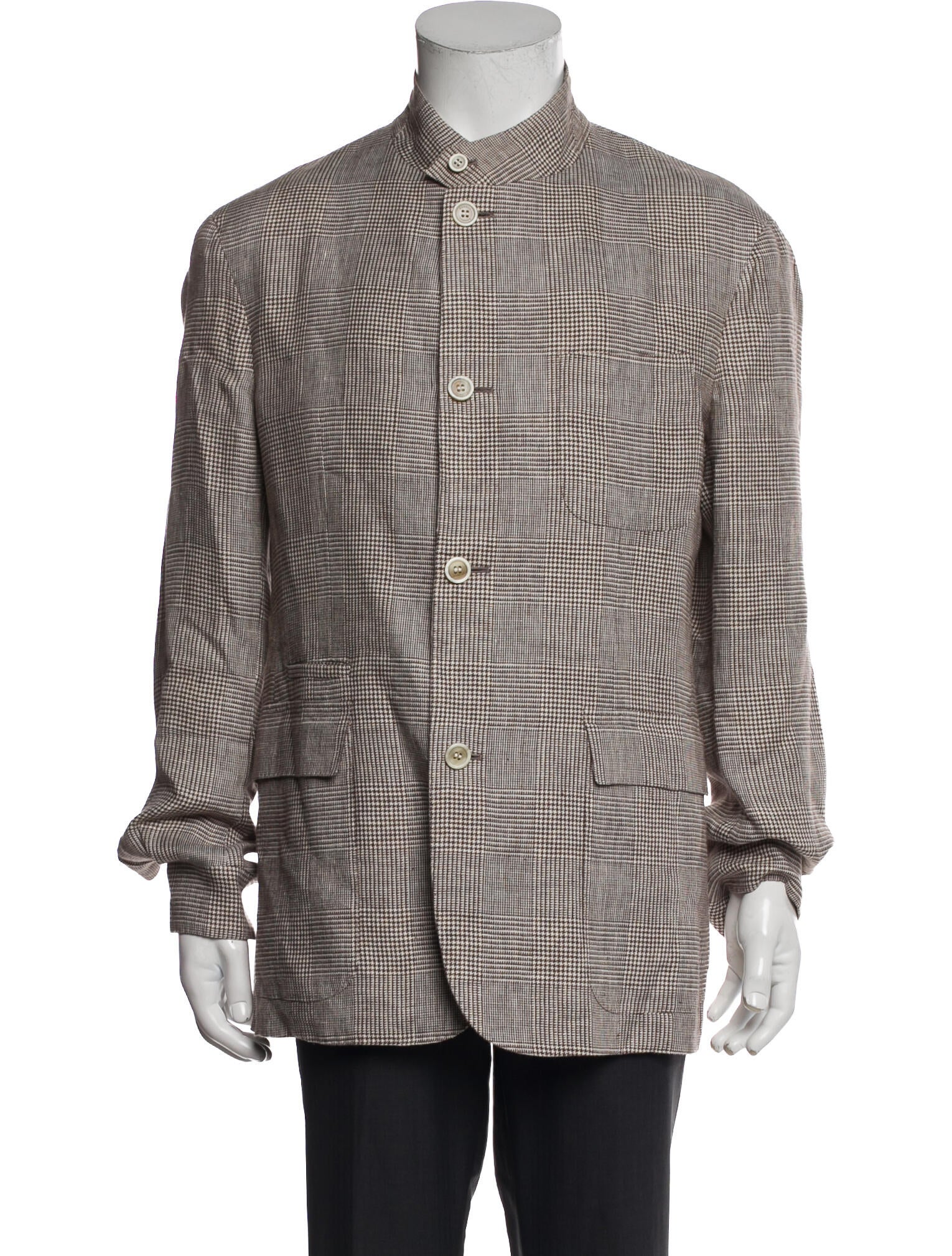 Dunhill Hound Tooth Pattern Print Jacket