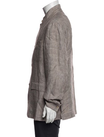 Dunhill Hound Tooth Pattern Print Jacket