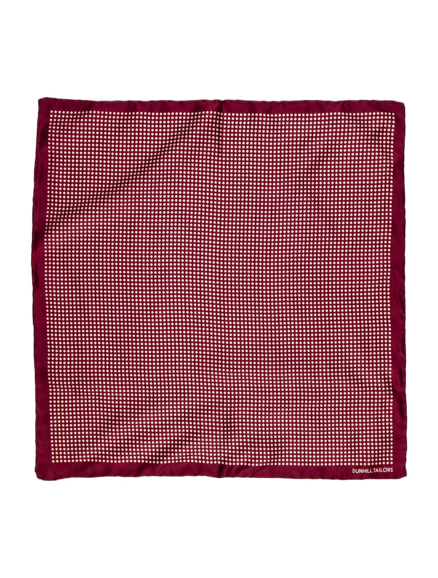 Dunhill Silk Polka Dot Print Bandana