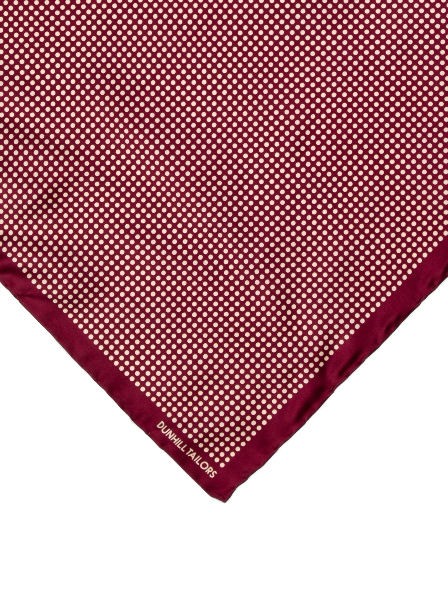 Dunhill Silk Polka Dot Print Bandana