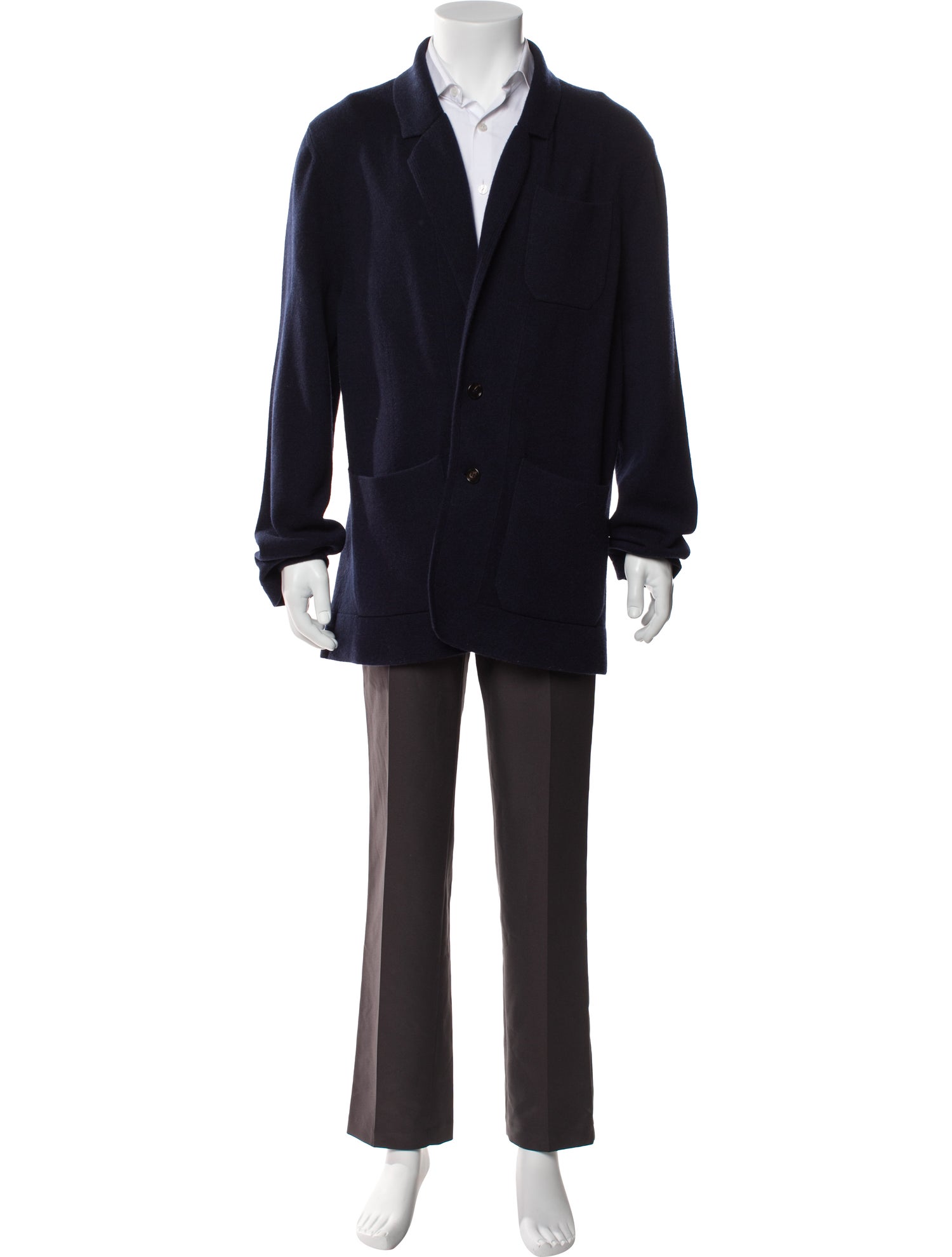 Dunhill Wool Open Front Cardigan