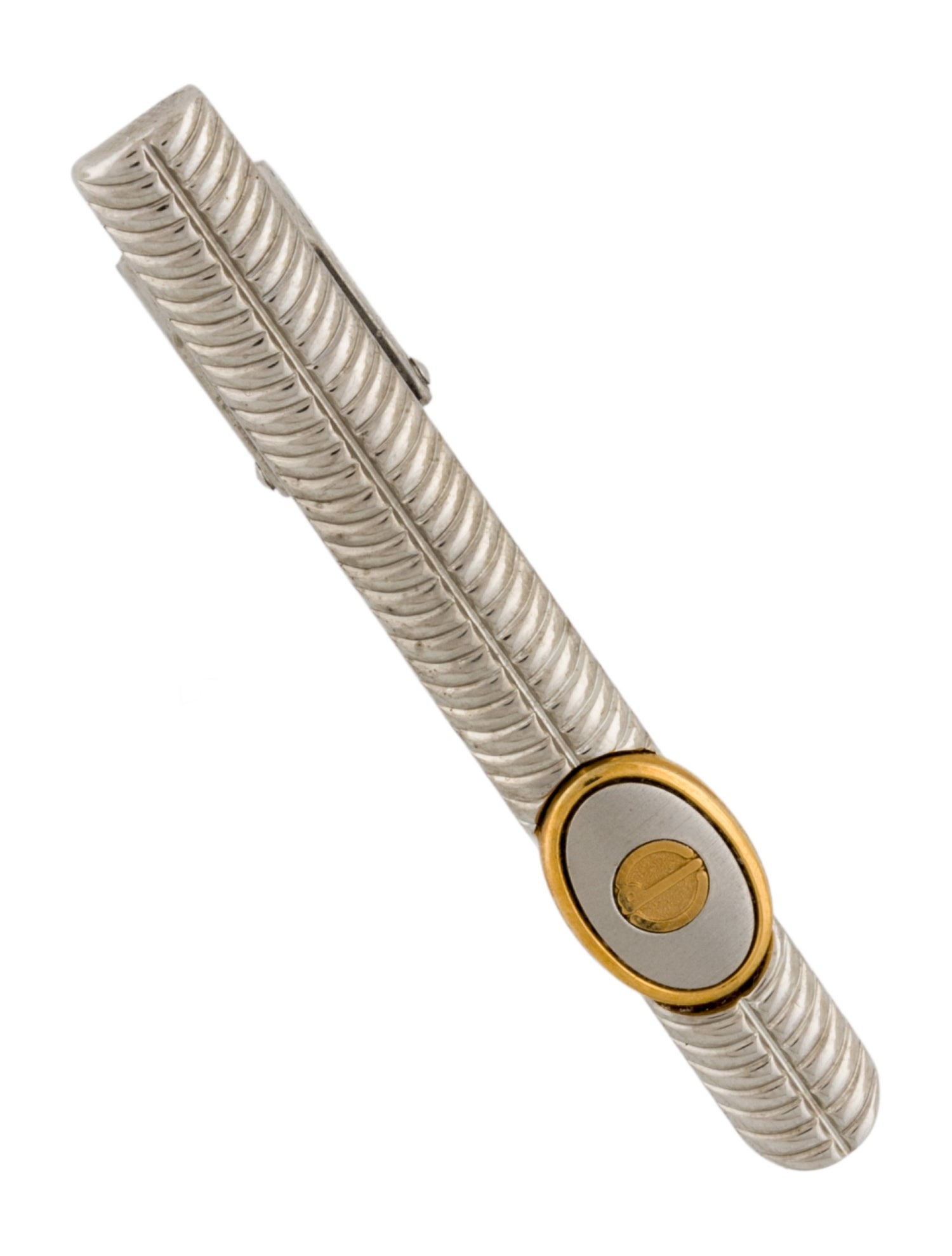 Dunhill Two-Tone Logo Tie Clip